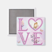 Happy パーソナライズされた Valentines's Dayの写真 マグネット (正面/裏面)