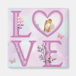 Happy パーソナライズされた Valentines's Dayの写真 マグネット