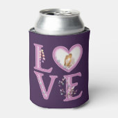 Happy パーソナライズされた Valentines's Dayの写真 缶クーラー (缶正面)