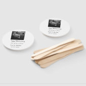 happy モダン 40th anniversary add name photo ハンドファン (組立なし)