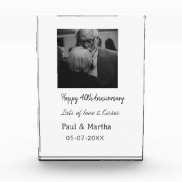 happy モダン 40th anniversary add name photo フォトブロック