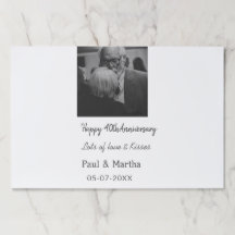 happy モダン 40th anniversary add name photo