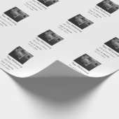 happy モダン 40th anniversary add name photo ラッピングペーパー (角)