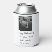 happy モダン 40th anniversary add name photo 缶クーラー (缶裏面)
