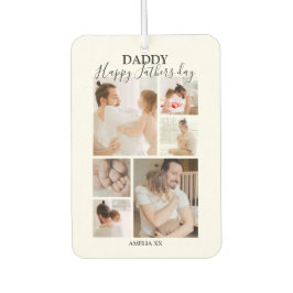 Happy モダン Faters Day Photo Collage カーエアーフレッシュナー