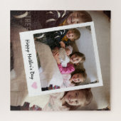 Happy モダン Mother's Dayの家族カスタム写真 ジグソーパズル (横)