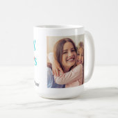 Happy モダン Mothers Dayカラフル写真 コーヒーマグカップ (正面右)
