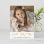 Happy モダン New Year Photo 2024カレンダー シーズンカード (スタンド正面)