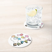 Happy ラウンドペーパーコースター (インサイチュ)