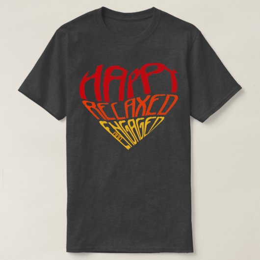 Happy リラックス Applied Behaviorの解析 Tシャツ (デザイン正面)