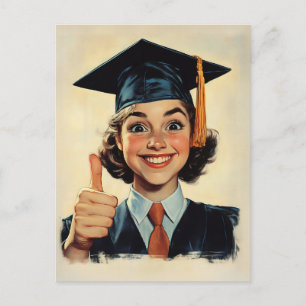 Happy 与え Graduate's a Thumbs-Up ポストカード