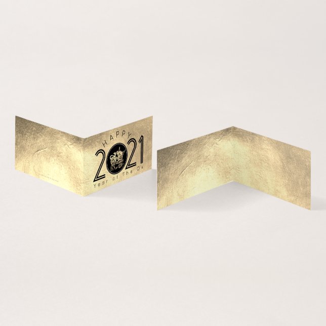 Happy 中国の Metal Ox新年2021パックFC (内部&外部)