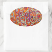 Happy 感動的 Wordアートステッカーデカール 楕円形シール (バッグ)