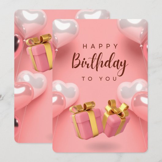 HAPPY 招待状 (正面/裏面)