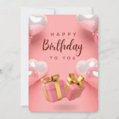 HAPPY 招待状 (正面)