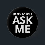 HAPPY 救済頼 ME Black 缶バッジ<br><div class="desc">HAPPY 救済頼 ME Blackボタン</div>