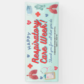 Happy 気に Respiratory  Week Annovation Banner 横断幕 (縦)