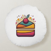 Happy 生まれ Day Cake 16" ラウンドクッション (裏面)