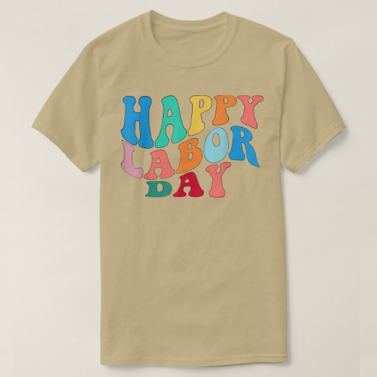 Happy 祝 Union Labor Day Worker & Employee Tシャツ (デザイン正面)