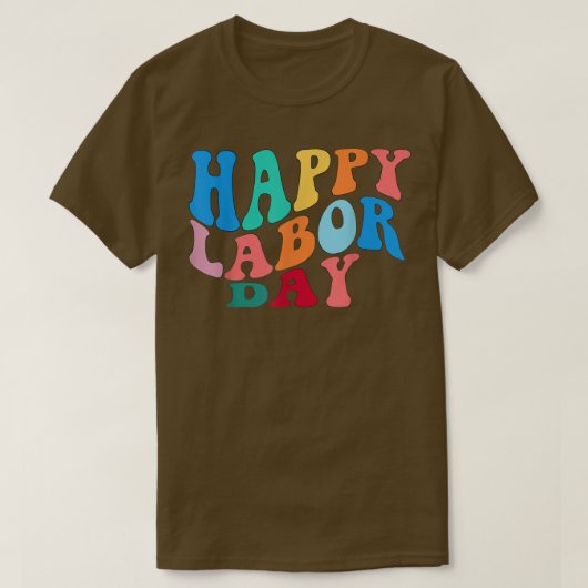 Happy 祝 Union Labor Day Worker & Employee Tシャツ (デザイン正面)