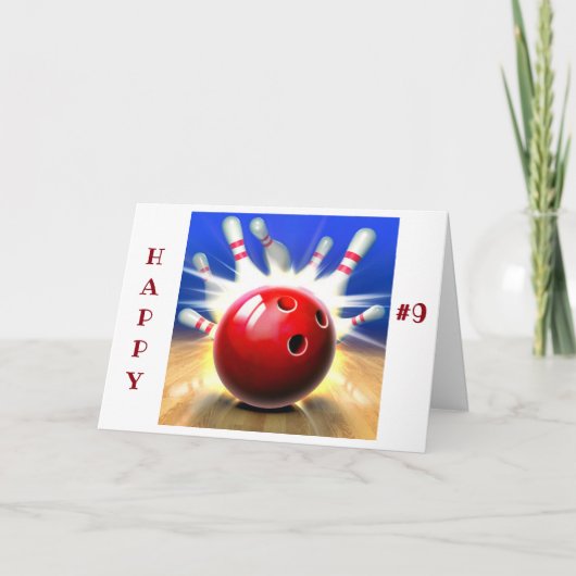 HAPPY ****第9誕生日**** カード (正面)