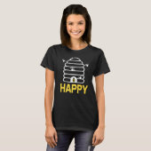 HAPPY 素晴らし Beeデザインあり Tシャツ (正面フル)
