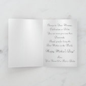 Happy 素晴らし Mother's Dayパーソナライズされた Cards シーズンカード (内部)