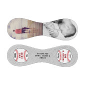 Happy 素朴 Father's Day 2フォトコラージュ野球 野球ボール (パネル)