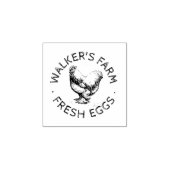 Happy 素朴 Hen Egg Stampのスクリプト ラバースタンプ (インプリント)