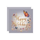 Happy 結婚's Greeting Cards カード (正面/裏面インサイチュ)