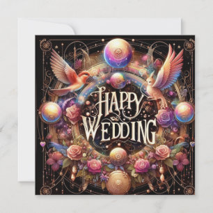 Happy 結婚's Greeting Cards カード