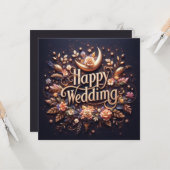 Happy 結婚's Greeting Cards カード (正面/裏面インサイチュ)