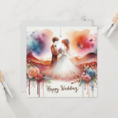 Happy 結婚's Greeting Cards カード (正面/裏面インサイチュ)