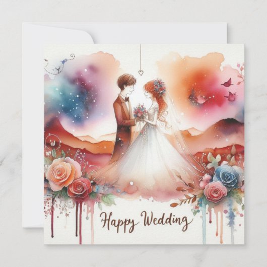Happy 結婚's Greeting Cards カード (正面)