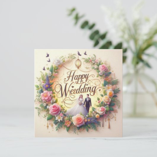 Happy 結婚's Greeting Cards カード (スタンド正面)