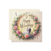 Happy 結婚's Greeting Cards カード (正面/裏面インサイチュ)
