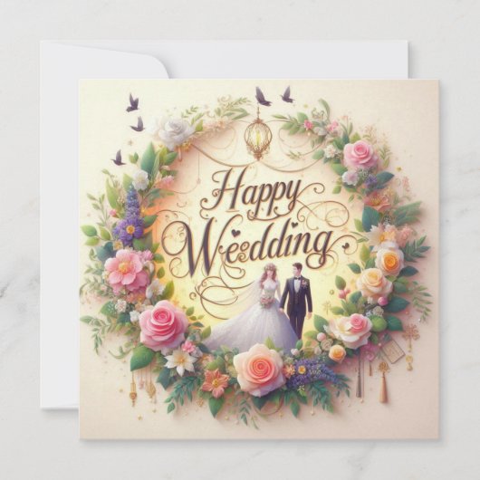 Happy 結婚's Greeting Cards カード (正面)