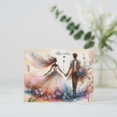 Happy 結婚's Greeting Cards ポストカード (スタンド正面)