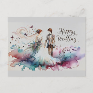 Happy 結婚's Greeting Cards ポストカード