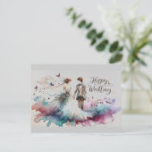 Happy 結婚's Greeting Cards ポストカード (スタンド正面)