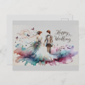 Happy 結婚's Greeting Cards ポストカード (正面/裏面)