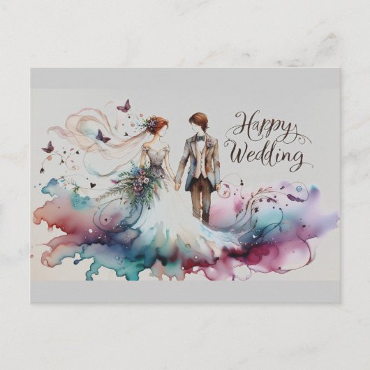 Happy 結婚's Greeting Cards ポストカード (正面)