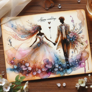 Happy 結婚's Greeting Cards ポストカード
