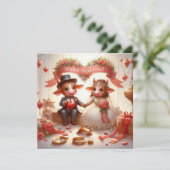 Happy 結婚's Greeting Cards 招待状 (スタンド正面)