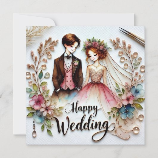 Happy 結婚's Greeting Love Cards カード (正面)