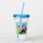 Happy 絵画 Pig アクリルタンブラー (裏面)