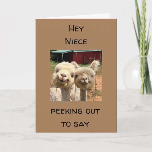 HAPPY *誕生日* MY *NIECE*カード カード (正面)