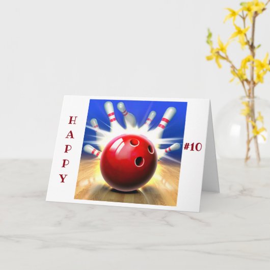 HAPPY ****10誕生日**** カード (黄色い花)