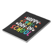 Happy 100日目の学校の先生 学生 ノートパッド (回転)