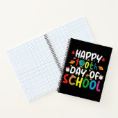 Happy 100日目の学校の先生 学生 ノートブック (内部)